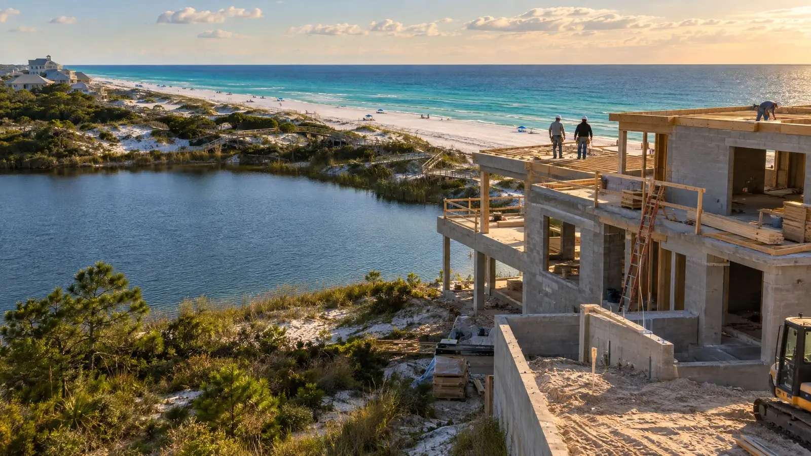 A building scene from the Emerald Coast area of Florida