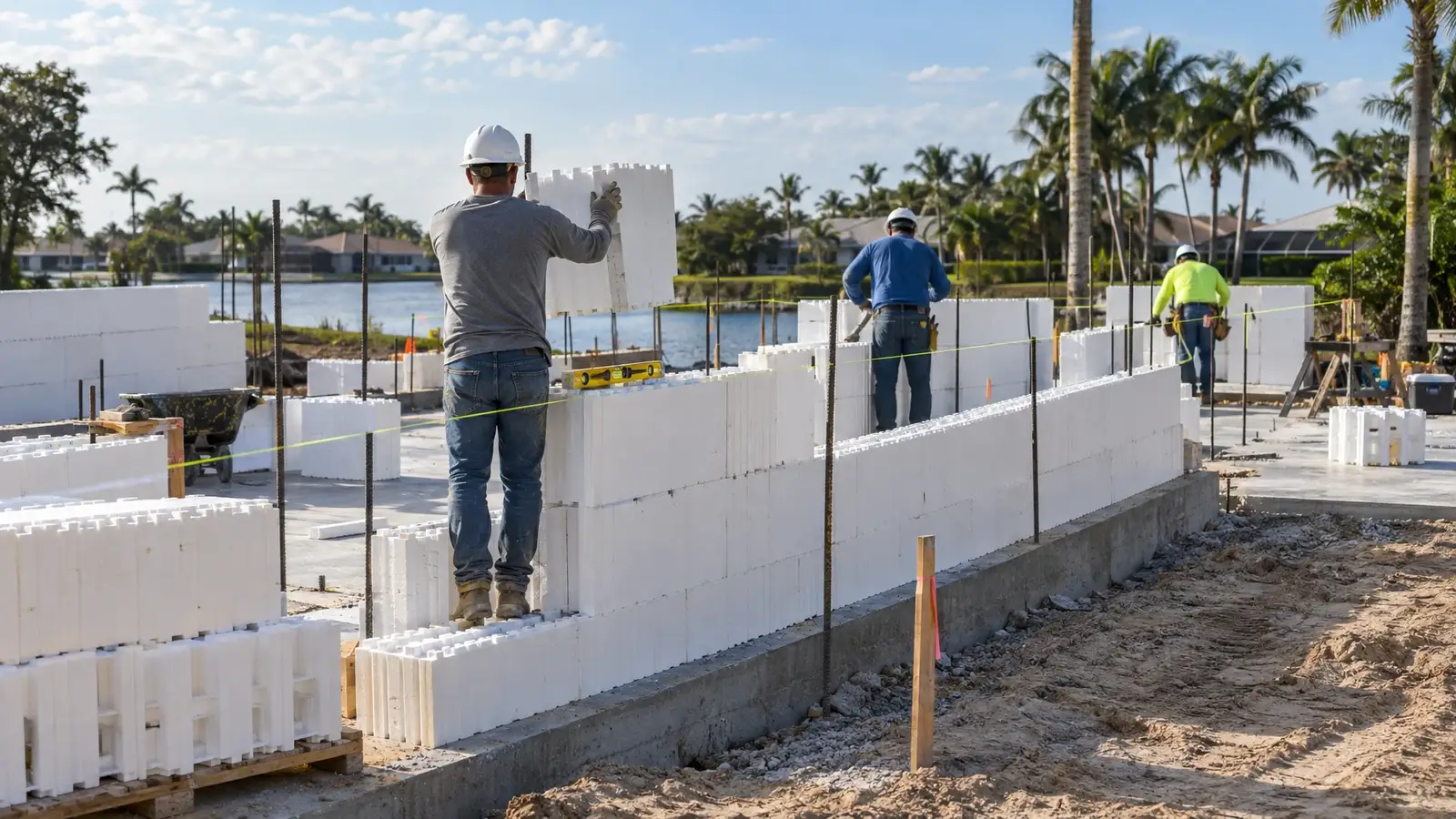 How an ICF Wall Goes Up, Step by Step