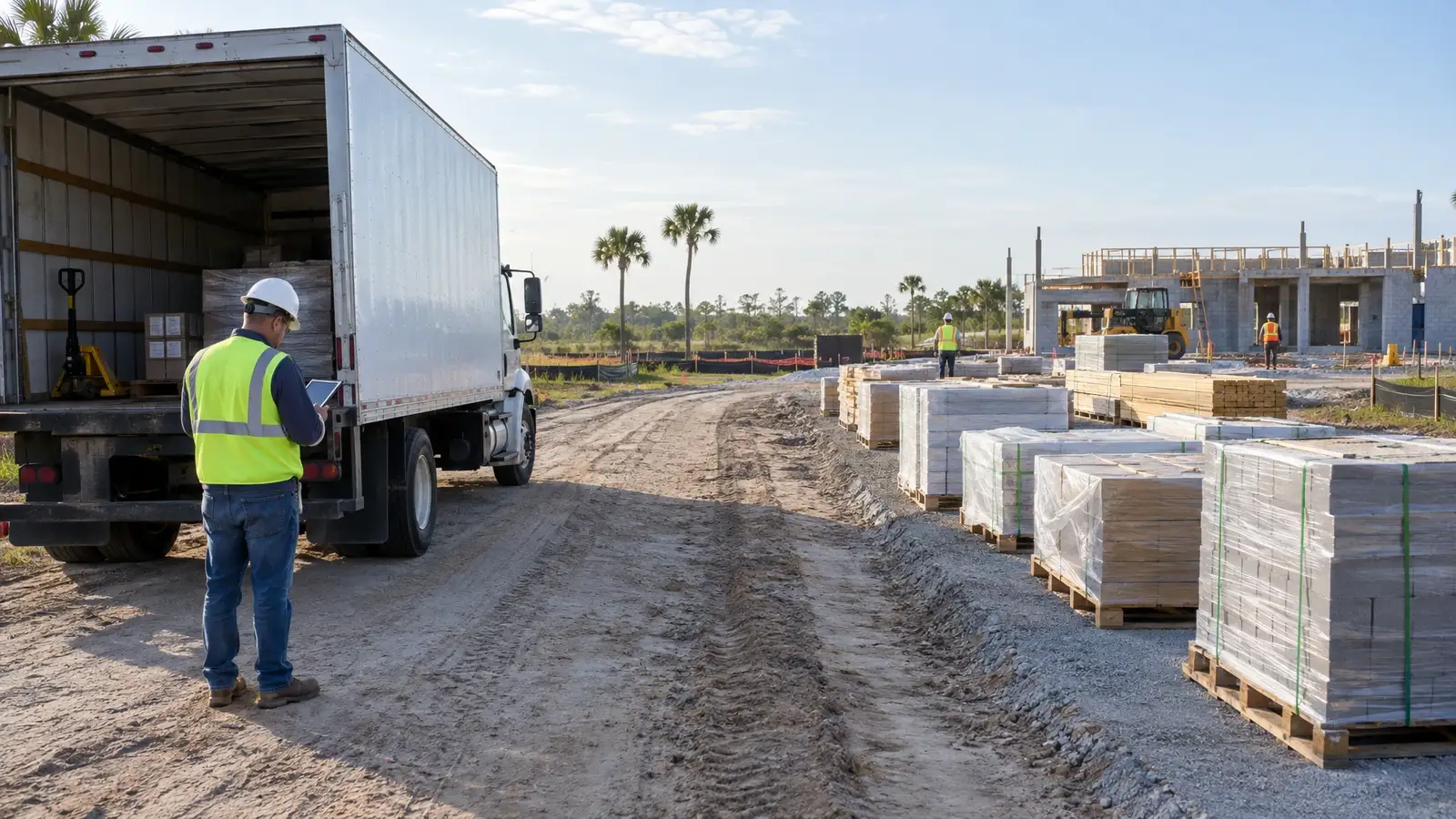 Ordering, Staging and Delivery for Florida Jobsites