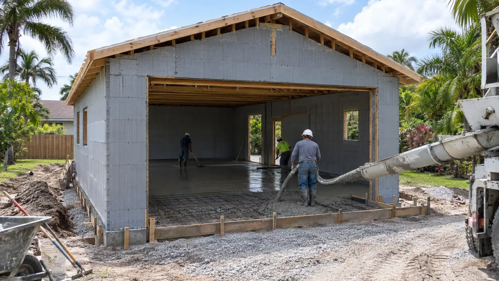 ICF Garages and Accessory Buildings for Florida builders