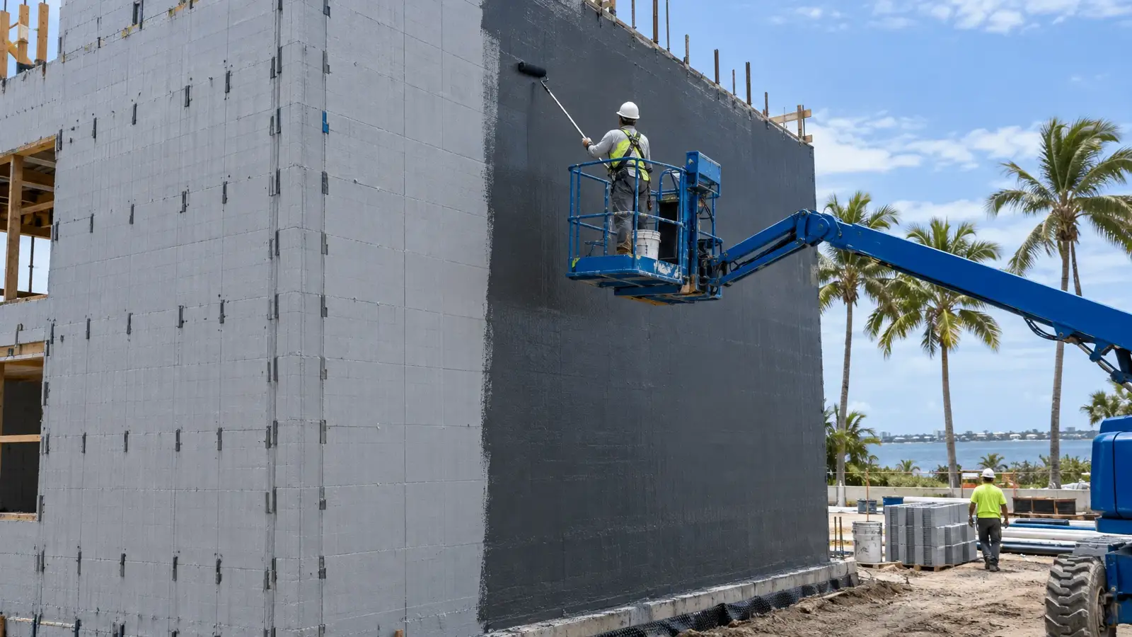 Air and Water Barrier for ICF Walls in Florida