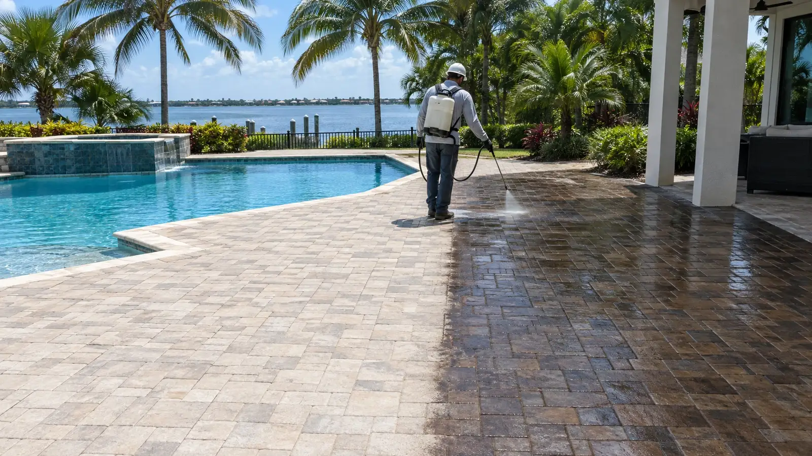 Concrete and Paver Stain Removal in Florida