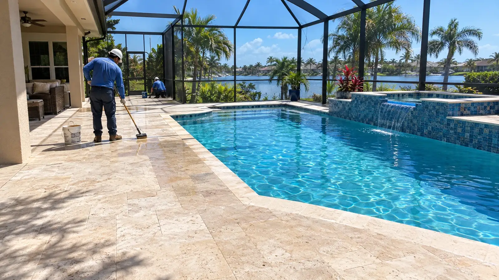 Pool Deck and Patio Stain Removal in Florida