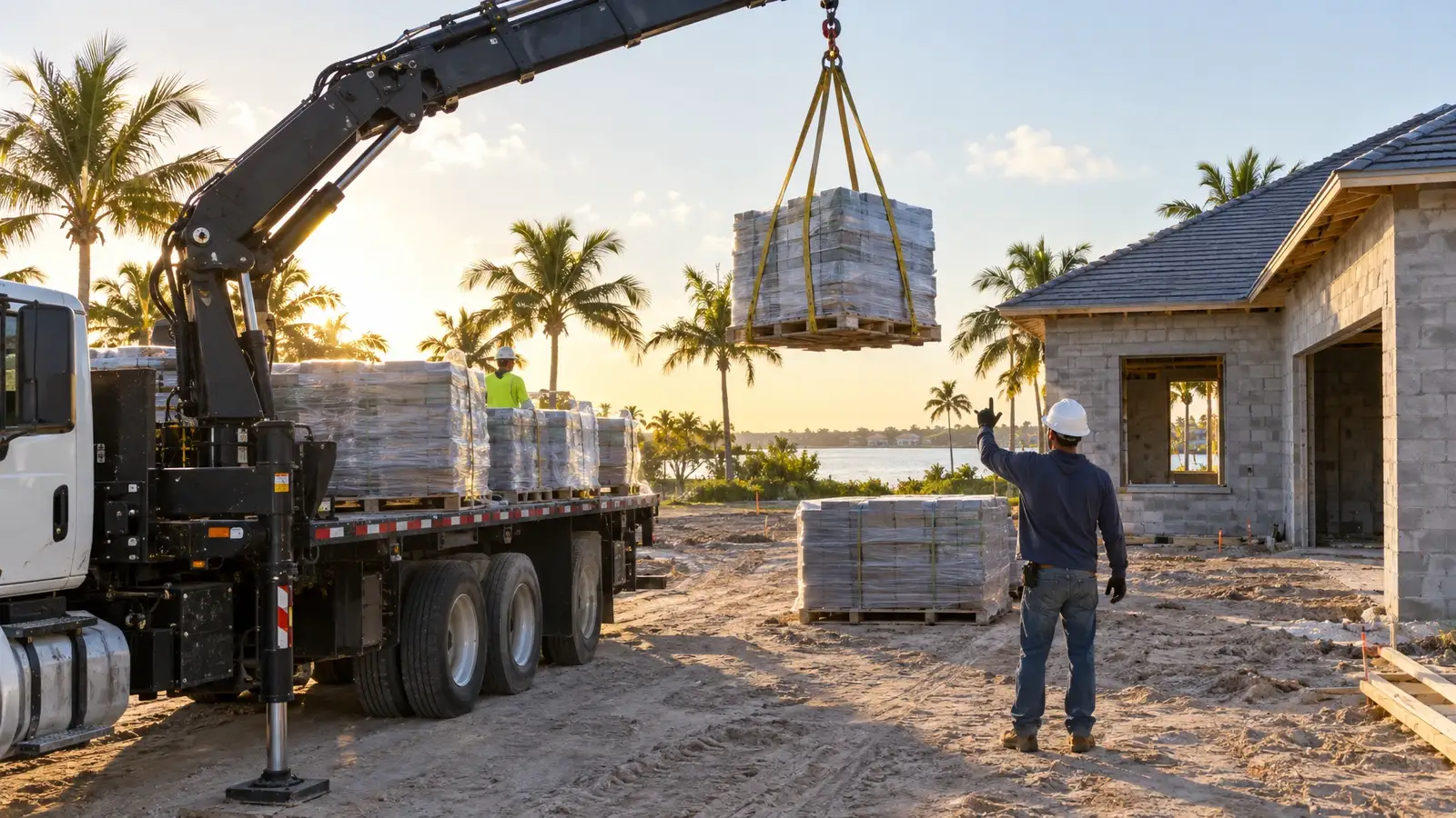 Jobsite Delivery for Florida builders